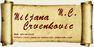 Miljana Crvenković vizit kartica